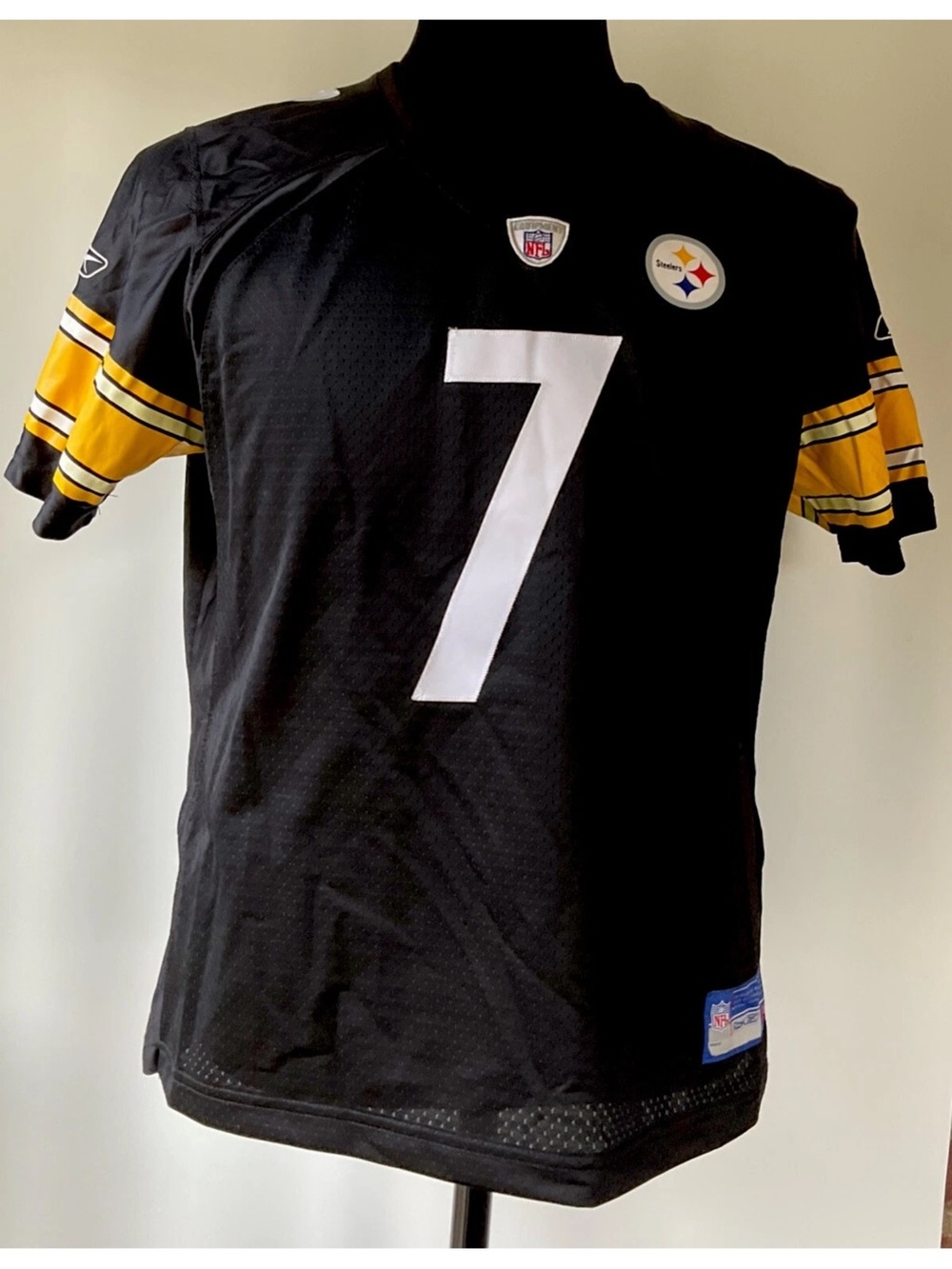 Reebok Pittsburgh Steelers Ben Roethlisberger Stitched Youth Jersey Size Large